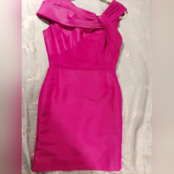 *$3000 OSCAR DE LA RENTA STUNNING RUNWAY PINK SILK DRESS GOWN US 6 - Picture 11 of 13